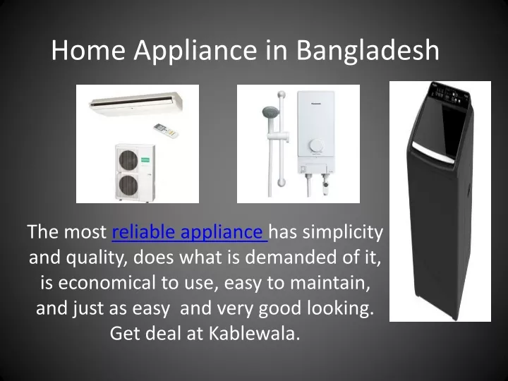 home appliance in bangladesh