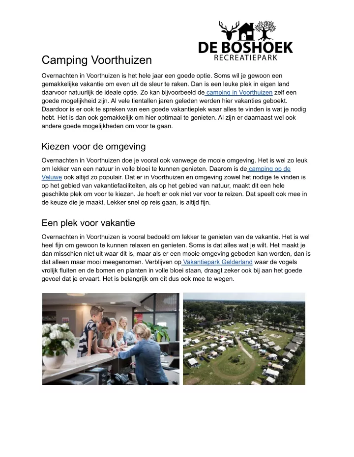 camping voorthuizen