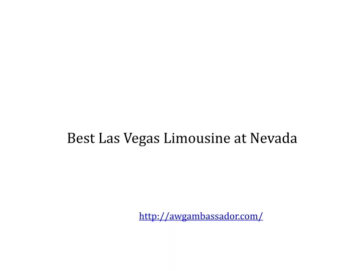 best las vegas limousine at nevada