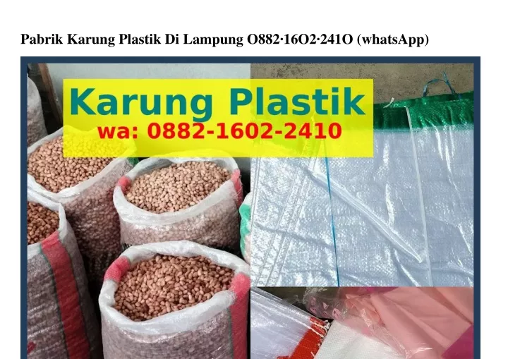 pabrik karung plastik di lampung o882 16o2 241o