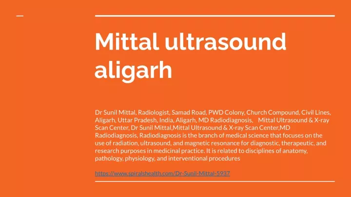 mittal ultrasound aligarh