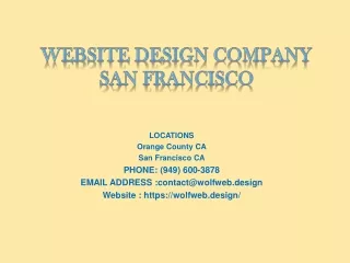 Website Design Company San Francisco