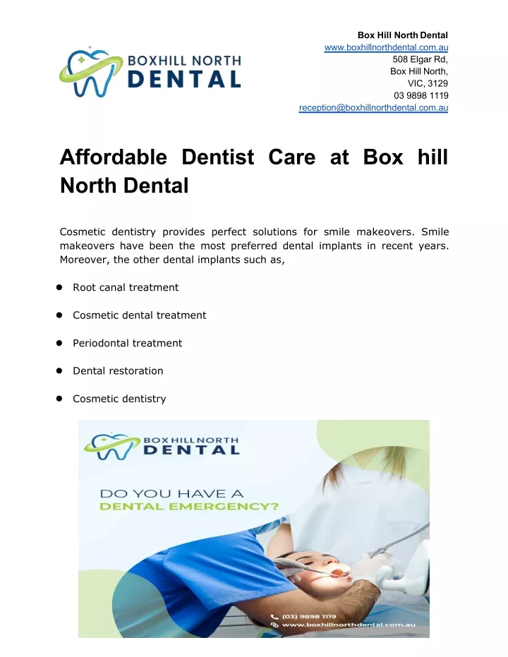 box hill northdental www boxhillnorthdental com au