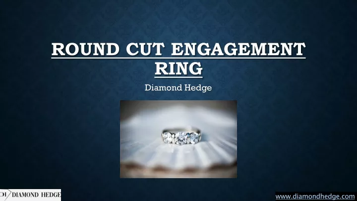 round cut engagement ring