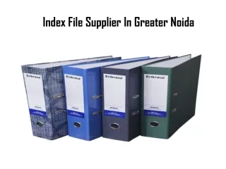 index file supplier in greater noida