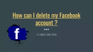 how can i delete my facebook account