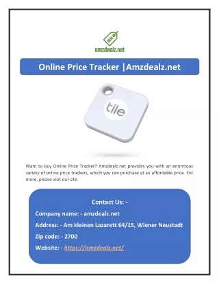 online price tracker amzdealz net