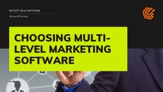 Choosing Multi-Level Marketing Software