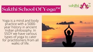 Best Ashtanga Yoga Studio in Malaysia | Sakthi School Of Yoga™