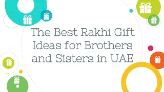 The Best Rakhi Gift Ideas for Brothers and Sisters in UAE