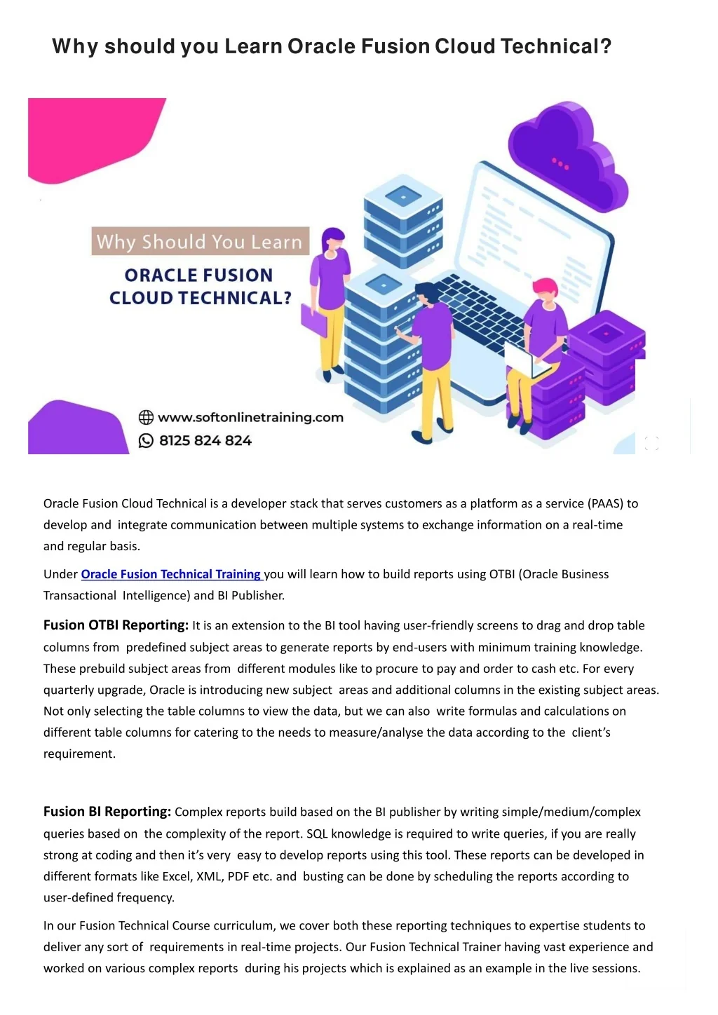 PPT - Oracle Fusion Cloud Technical_ Why should you Learn_ -SOT ...