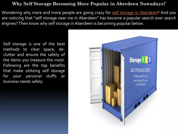 why self storage becoming more popular
