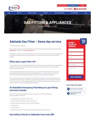 Gas Fitting Adelaide