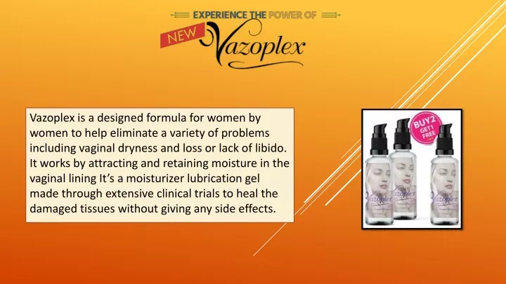 vazoplex is a designed formula for women by women