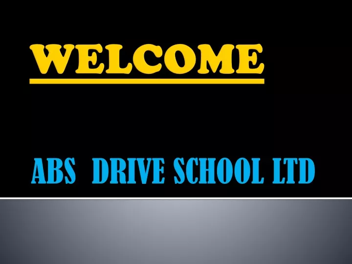 abs drive school ltd