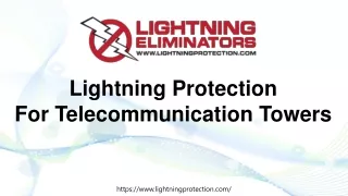 lightning protection for telecommunication towers