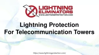 Lightning Protection for Telecommunication Towers
