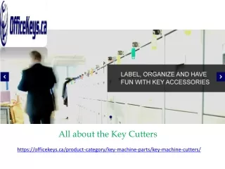 all about the key cutters