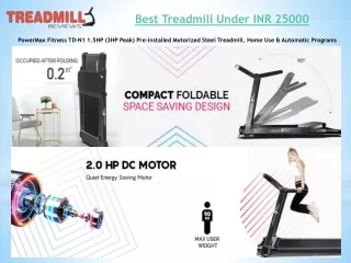 Best Treadmill Under INR 25000