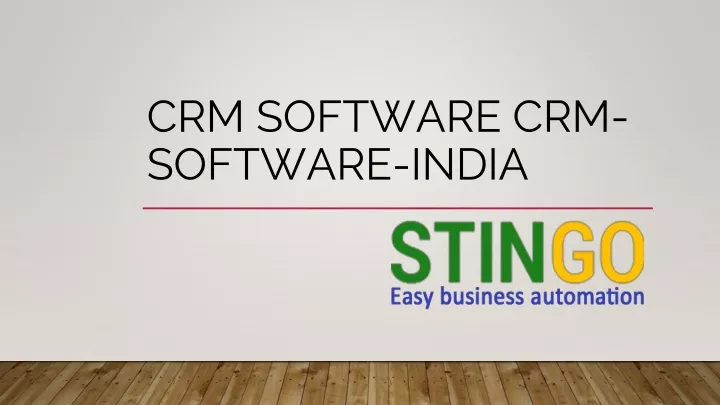 crm software crm software india