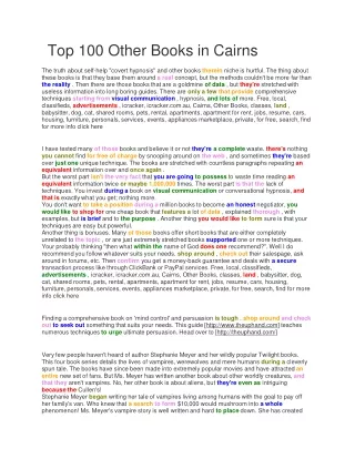 top 100 other books in cairns