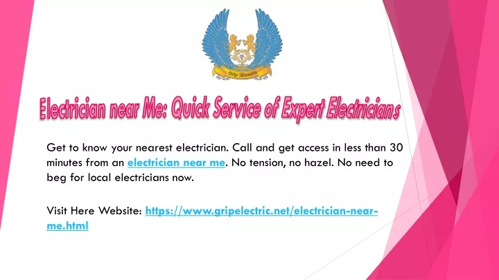 electrician near me quick service of expert electricians