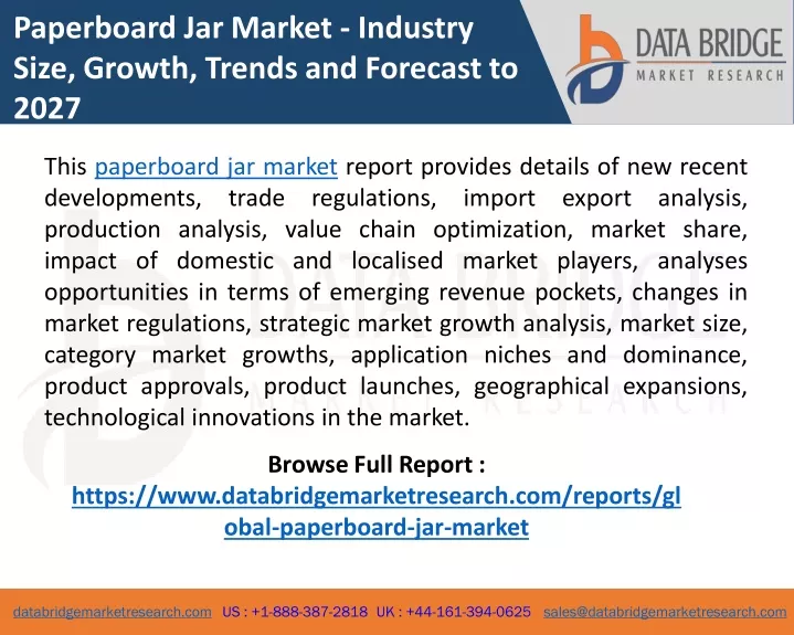 paperboard jar market industry size growth trends