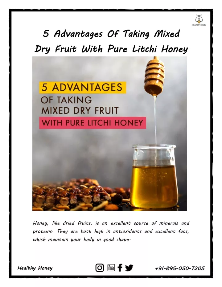 5 advantages dry fruit with