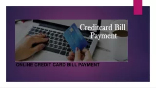 online credit card bill payment