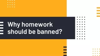 why homework should be banned