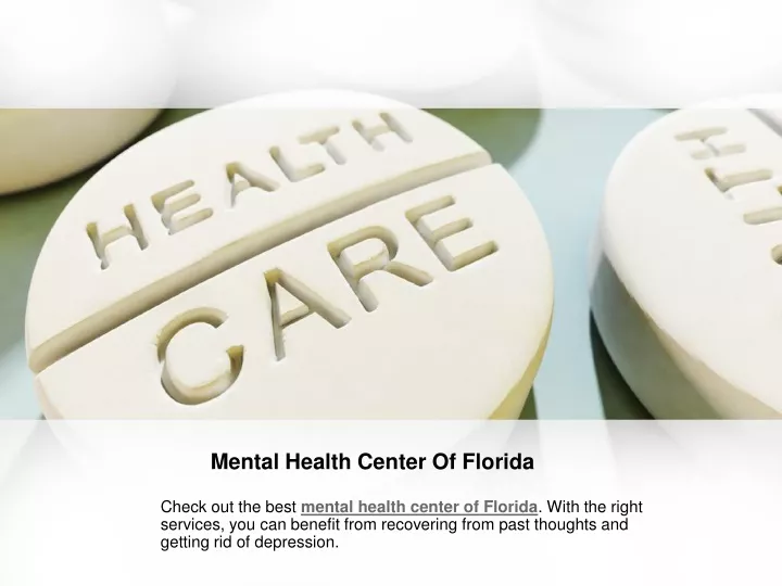 mental health center of florida