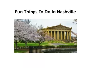 fun things to do in nashville