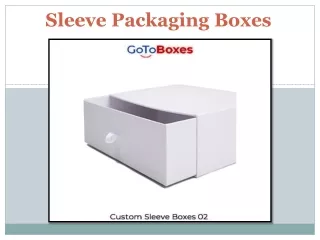 sleeve packaging boxes