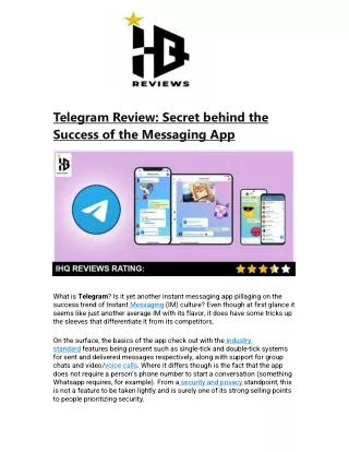 telegram review secret behind the success
