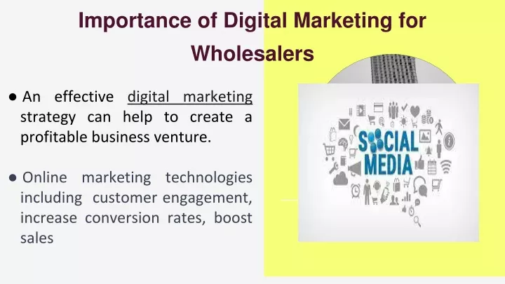 importance of digital marketing for wholesalers