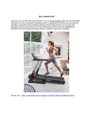 Buy Treadmill UAE