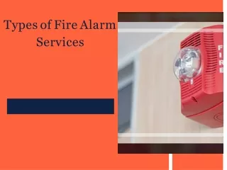 Types of Fire Alarm Services
