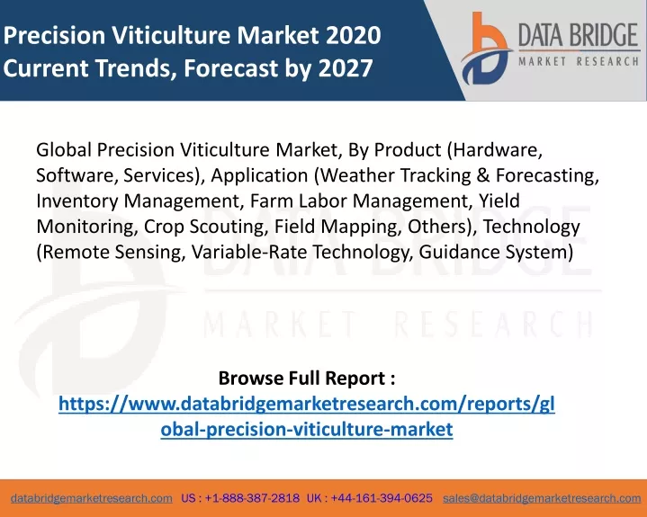 precision viticulture market 2020 current trends