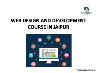 WEB DESIGN AND DEVELOPMENT COURSE IN JAIPUR