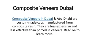 composite veneers dubai