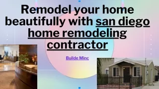 Remodel your home beautifully with san diego home remodeling contractor