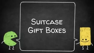 suitcase gift boxes