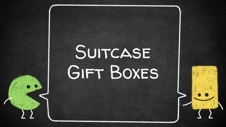 suitcase gift boxes