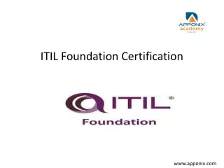 ITIL Foundation Certification