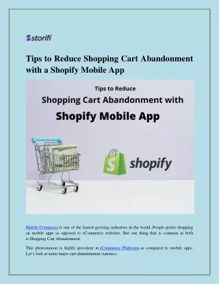tips to reduce shopping cart abandonment with