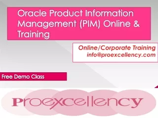 Oracle Product Information Management (PIM)