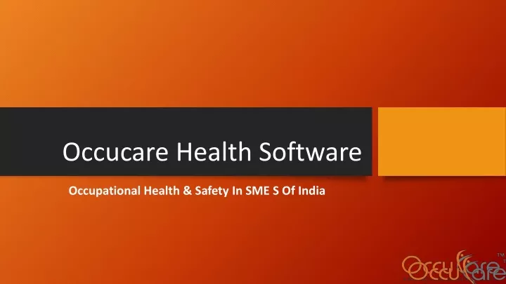 occucare health software