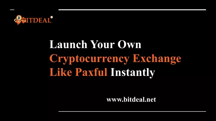 launch your own cryptocurrency exchange like