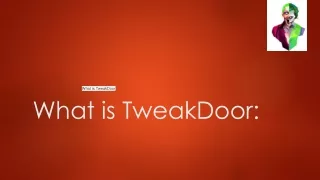 what is tweakdoor
