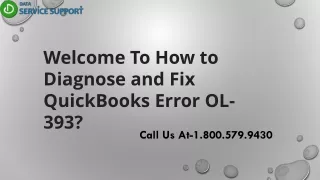Three solution guide to rectify QuickBooks error OL-393